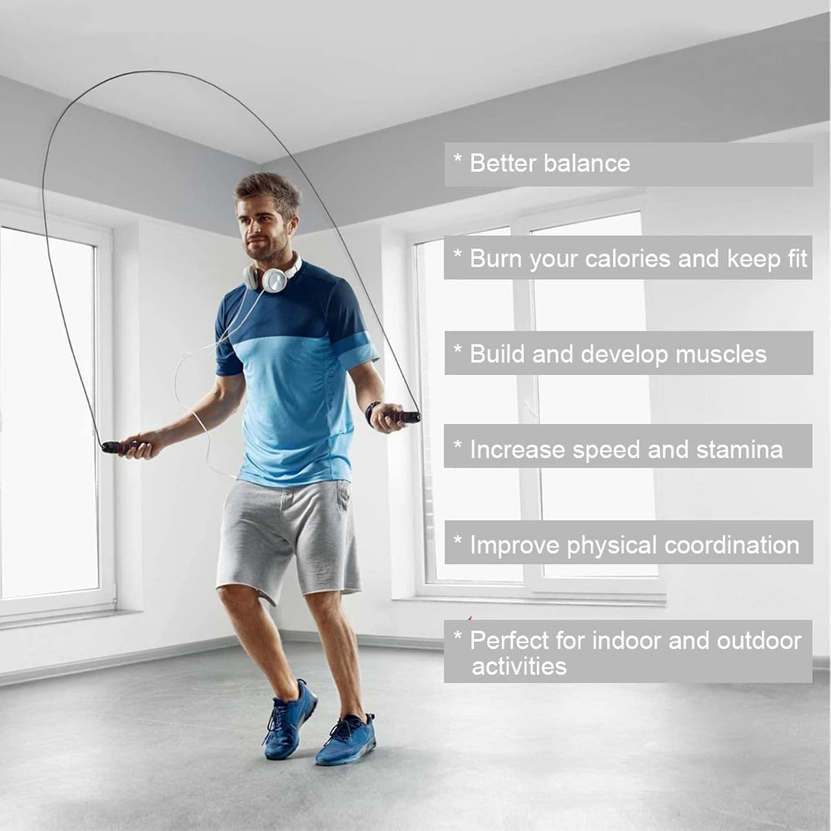 Adjustable Jump Rope,Jump Ropes for Fitness for Men Women