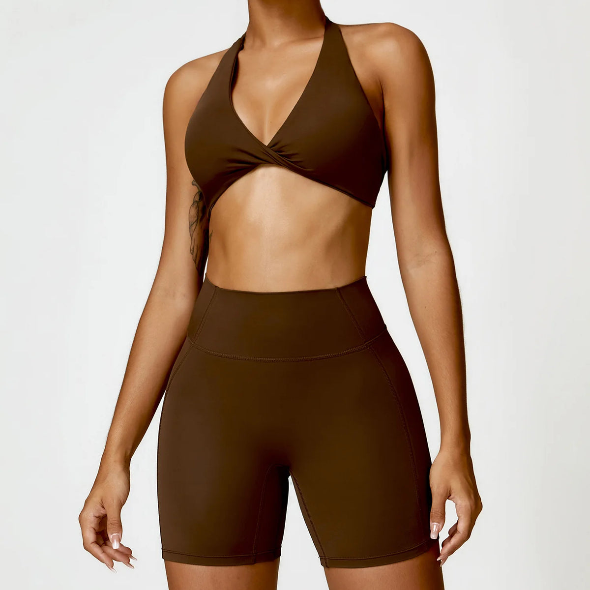 2Pcs Women Tracksuit Seamless Yoga Set Sport Suit Gym Wear Workout Clothes Gym Clothes High Waist Leggings Fitness Sports Wear