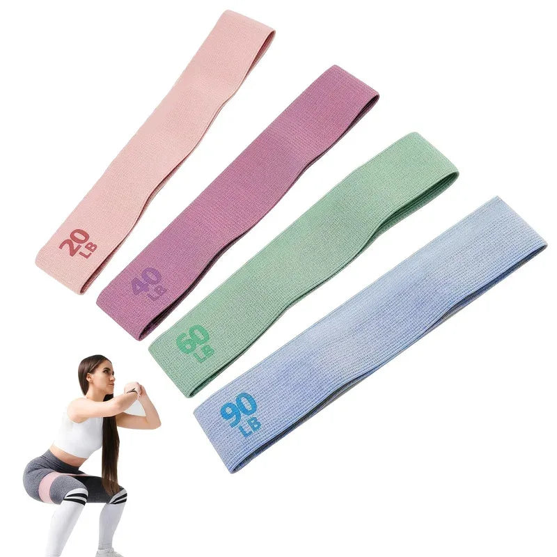 20-90LB Fabric Elastic Band Fitness Resistance Band Yoga Pilates Hip Joint Stretching Band Gym Training Home Fitness Equipment