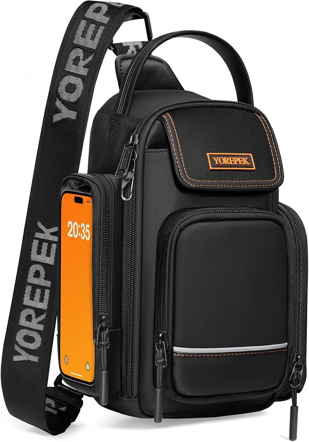 Insulated Magnetic Small Gym Bag with Phone & Pouch for Air Tag