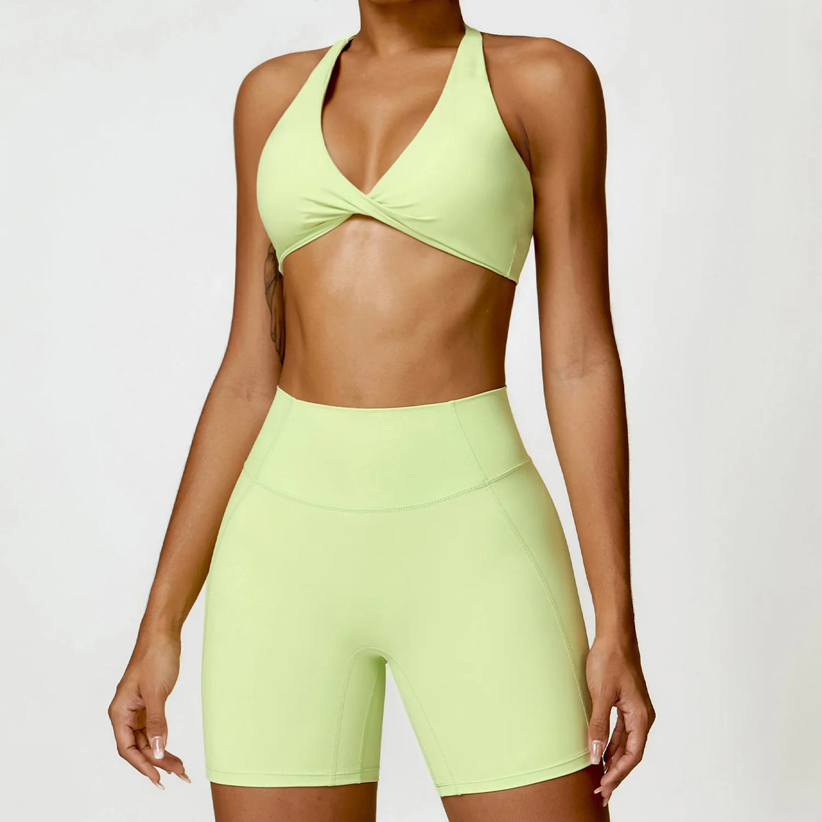 2Pcs Women Tracksuit Seamless Yoga Set Sport Suit Gym Wear Workout Clothes Gym Clothes High Waist Leggings Fitness Sports Wear