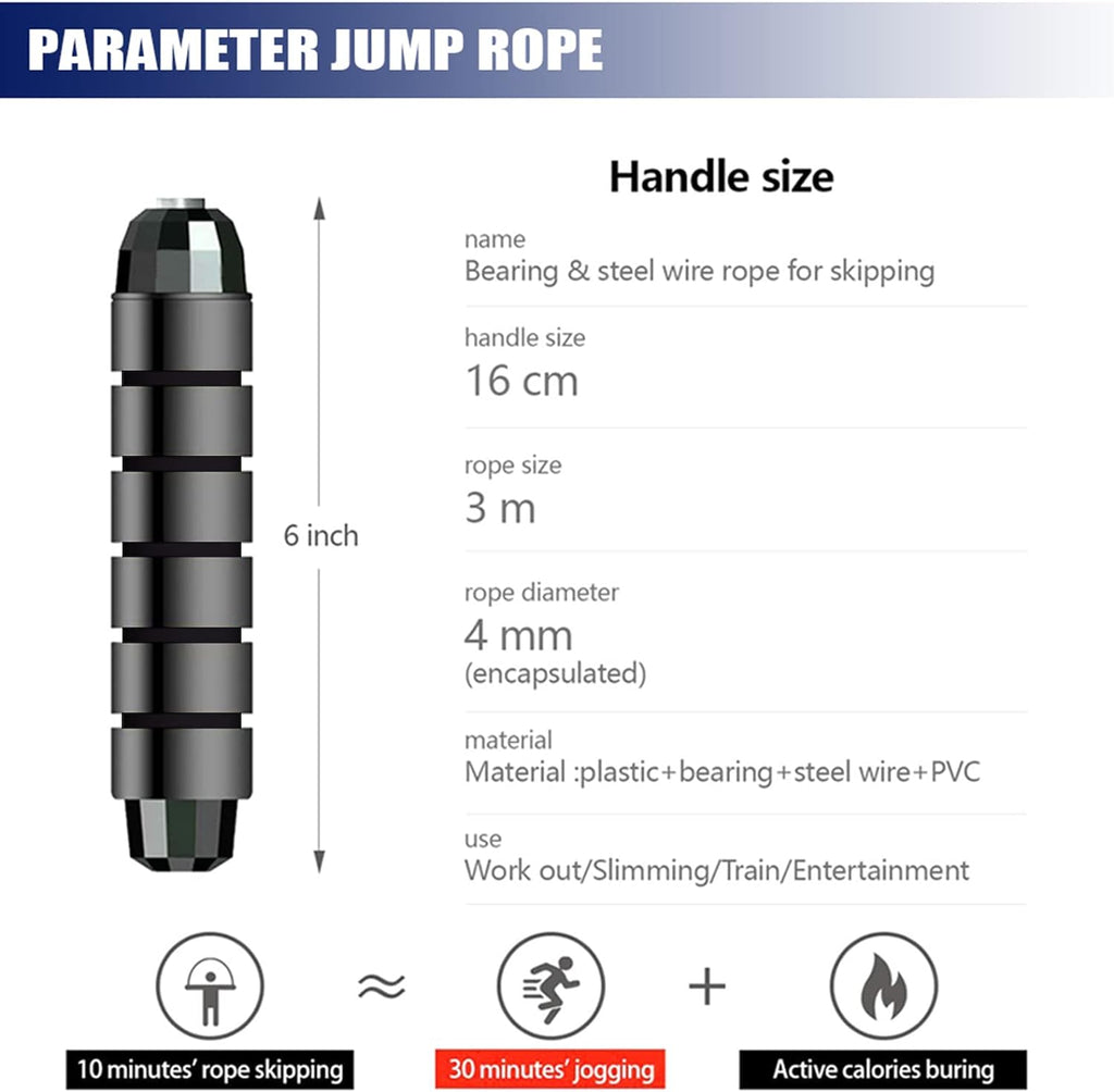Adjustable Jump Rope,Jump Ropes for Fitness for Men Women