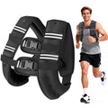 Weighted Vest 16LBS Weight Vest for Woman Men Sport Weighted Vest with Reflective Stripe Adjustable Buckle Straps Mesh Pocket for Strength Training Running