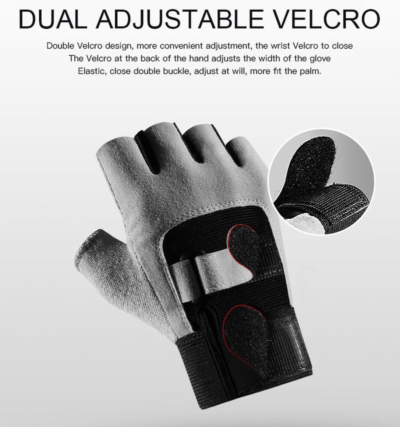 Weightlifting Gym Gloves Breathable Workout Gloves Adjustable Wrist Support