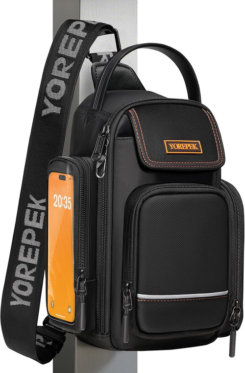 Insulated Magnetic Small Gym Bag with Phone & Pouch for Air Tag