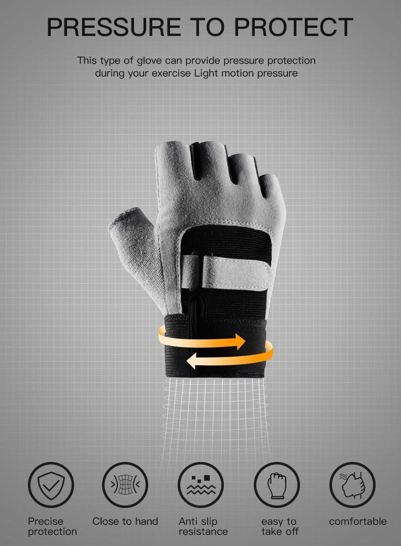 Weightlifting Gym Gloves Breathable Workout Gloves Adjustable Wrist Support