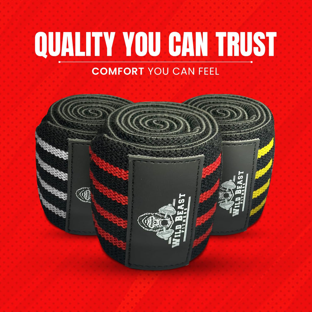 Elbow Wraps for Weightlifting, 41" Adjustable Strap for Gym Powerlifting