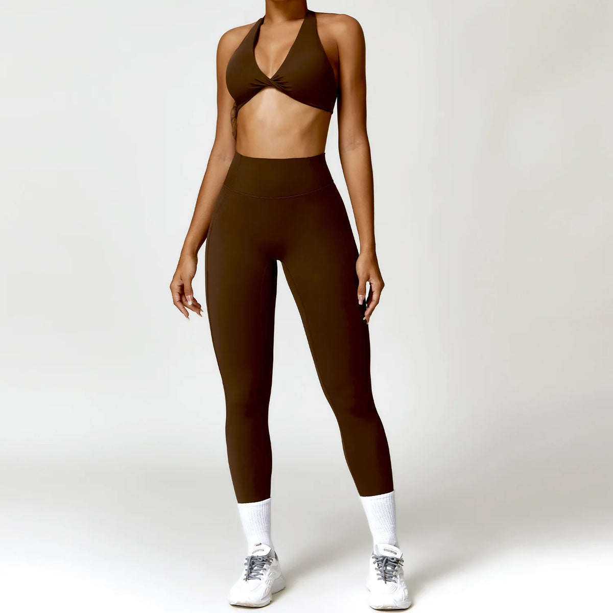 2Pcs Women Tracksuit Seamless Yoga Set Sport Suit Gym Wear Workout Clothes Gym Clothes High Waist Leggings Fitness Sports Wear